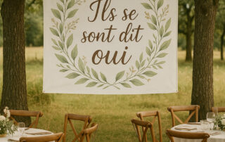 Banderole just married mariage pas cher