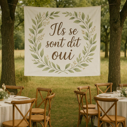 Banderole just married mariage pas cher
