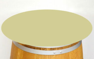 plateau-pour-tonneau-de-vin-personnalise-creme Plateau extérieur pour tonneau bois ou touret electrique