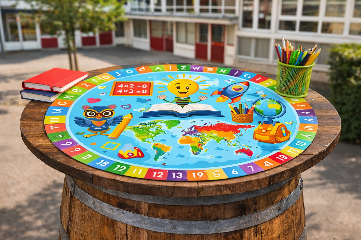 table plateau pour école collège lycée