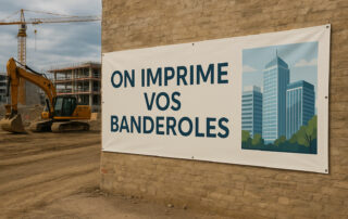banderole de chantier pas cher construction batiment artisan travaux public