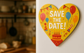 Magnet en forme de coeur pour anniversaire pas cher france livraison incluse