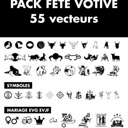 vecteur fête votive toro taureau