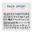 Pack vectoriel pas cher silhouette sport