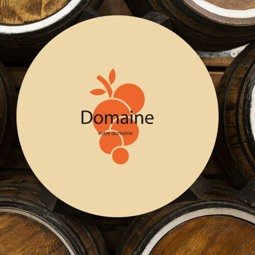 plateau pour tonneau de vin imprimé avec logo domaine viticole