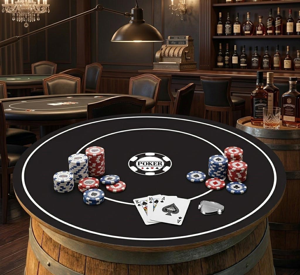 plateau-de-jeu-poker-pour-tonneau-de-vin Plateau de jeu Poker pour jouer partout