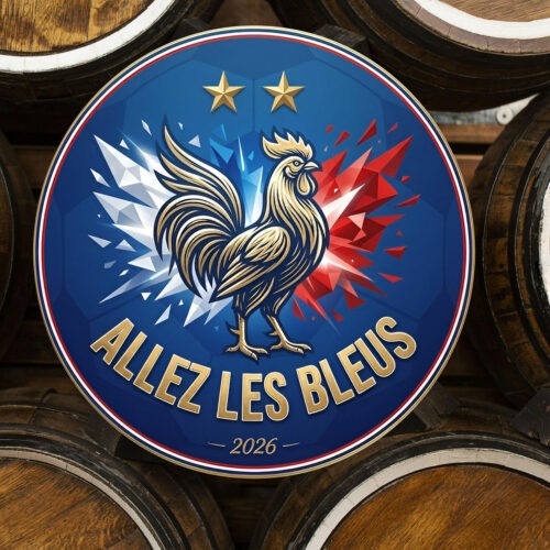 plateau supporter pour bar et brasserie allez les bleus