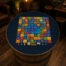 plateau table mange debour pour tonneau de vin jeu du serpent