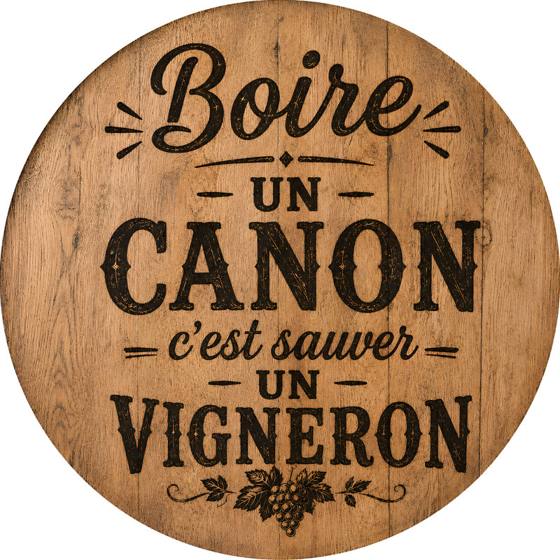 plateau-100—boire-un-canon plateau table mange debout boire un canon c'est sauvé un vigneron